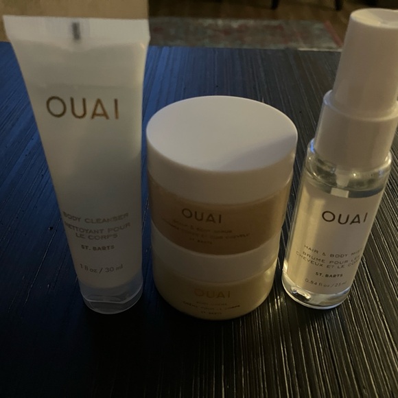 Four Ouai St. Barts Hair and Body products with bag - Picture 2 of 3